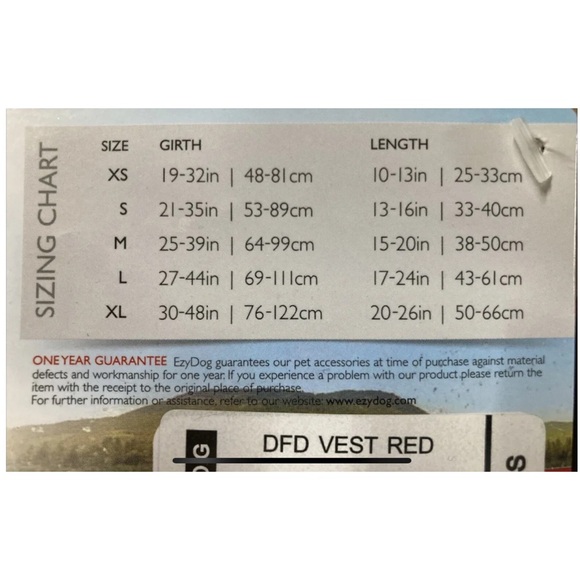 EzyDog DFD Dog Floatation Device Safety Vest Dog Life Jacket Preserver M Red Med - Picture 3 of 6